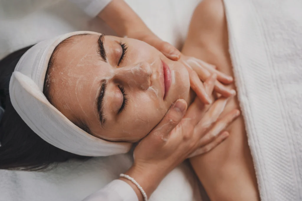 A soothing facials procedure with gentle massage and cleansing for refreshed skin.